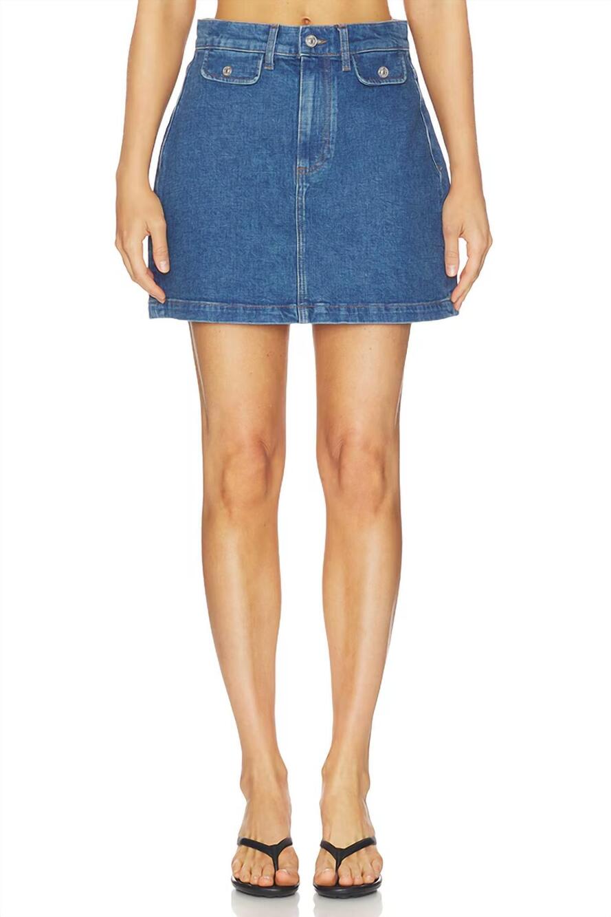 NEW PAIGE janelle skirt in laguna